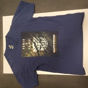 Hasbro Transformers Rise Of The Beasts Men's Navy Blue Graphic T shirt